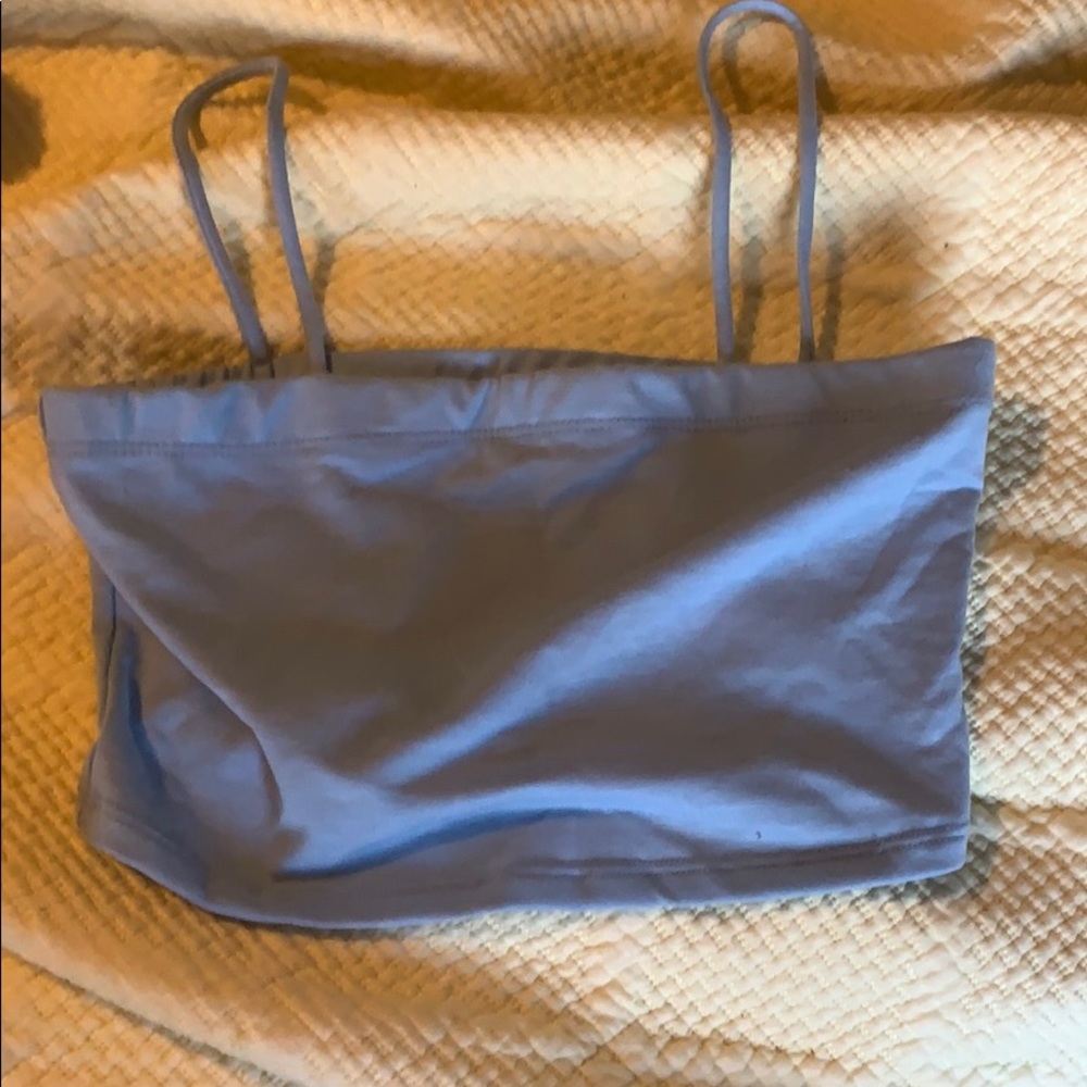 Baby blue crop top